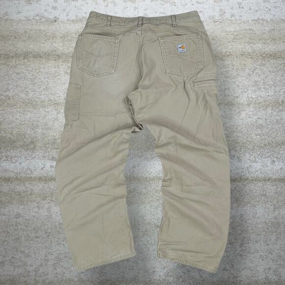 Carhartt Other - Vintage 90s Carhartt Carpenter Pants 38x32 Baggy Wide Leg Tan Canvas Dungarees